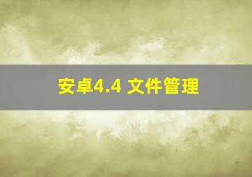 安卓4.4 文件管理